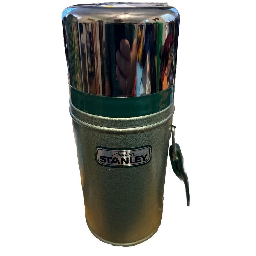 Vintage Stanley Aladdin Thermos A-1350B‎ 24 Oz. Wide Mouth RH-96 Handle #135 Cup